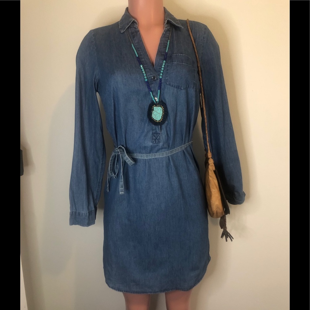 The Limited Denim Shirt Dress